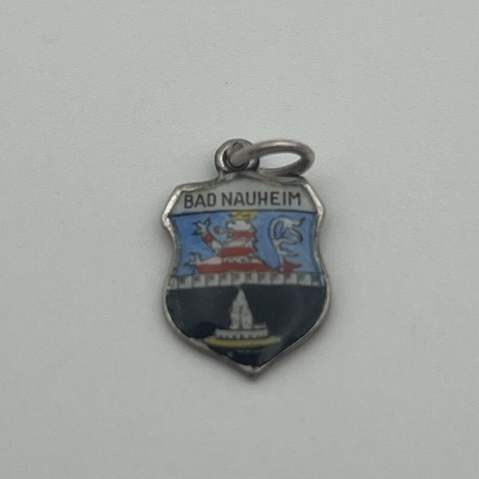Vintage German Silver And Enamel Charm Of Bad Nauheim